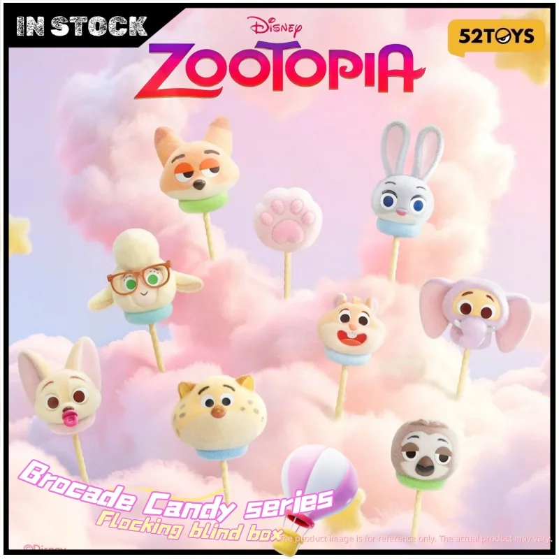 

Новые оригинальные 52 игрушки Disney Zootopia Marshmallow серии флокированная слепая коробка игрушки милые аниме Джуди Ник Пенпсик сюрприз загадочный подарок