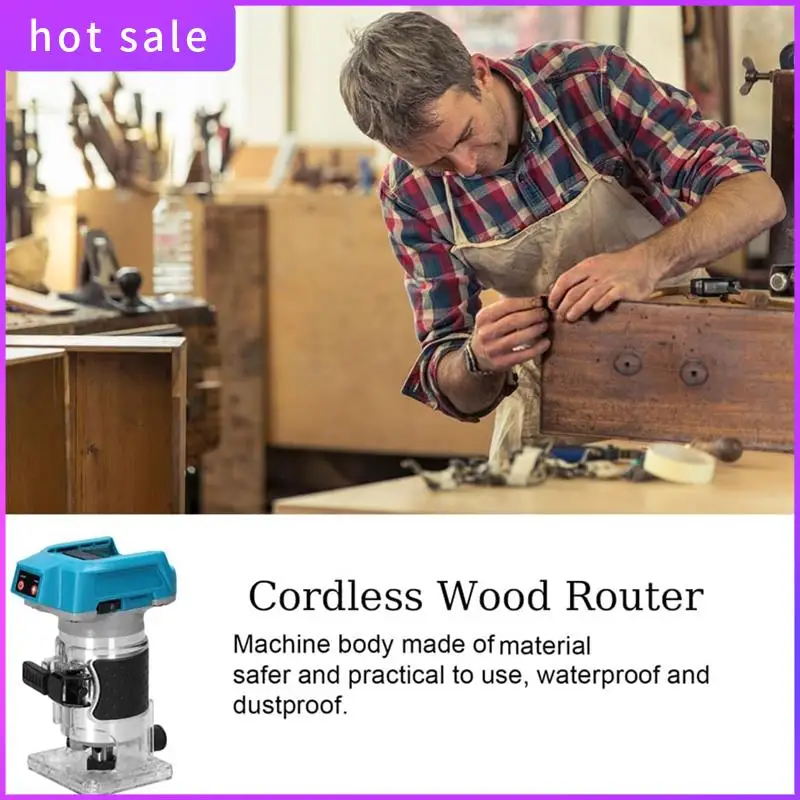 

LICG-Woodworking Trimmer Brushless Milling Engraving Slotting Machine Wood Router Trimming Machine For 18V Battery