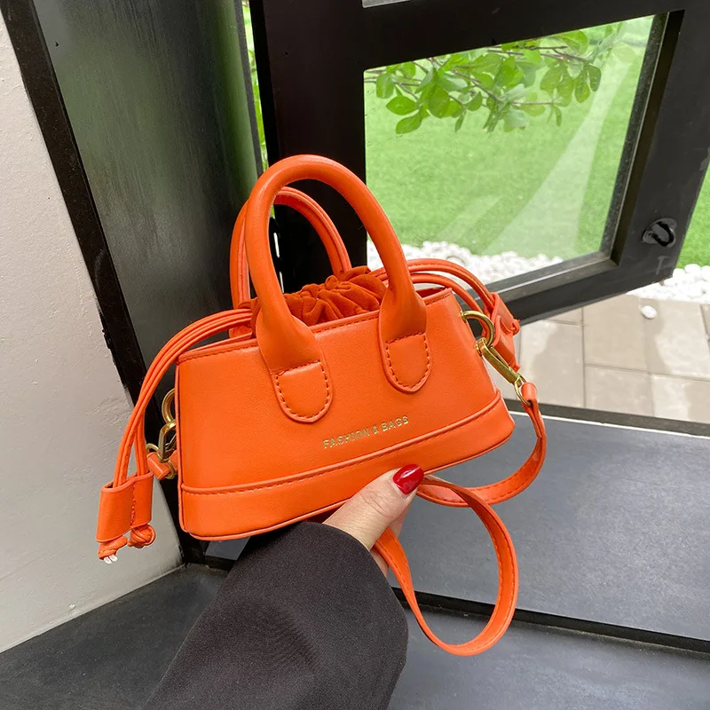 

2025 Unique Drawstring Hobo Bag Solid Color PU Shoulder Purse Trendy Womens Crossbody Tote Stylish Everyday Commuter Handbag
