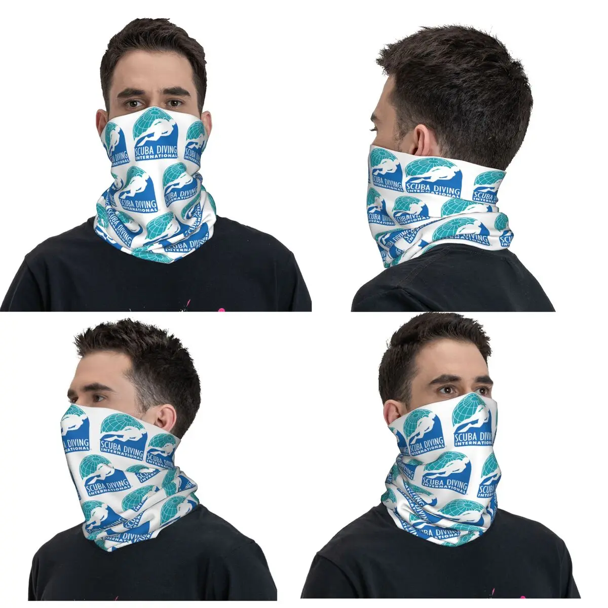 Scuba Diving International (SDI)- Official Logo Bandana Neck Gaiter Printed Mask Scarf Warm Headband Cycling Unisex Washable