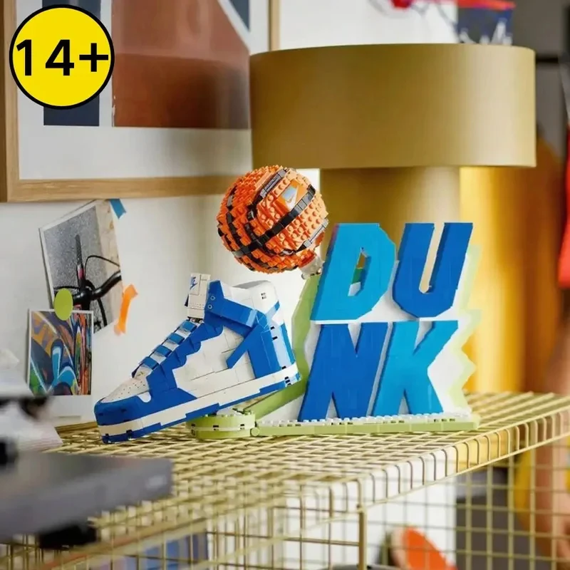 

2026 New Creative Compatible Building Blocks Sports Basketball Shoes Set Sneaker Model Building Toy for Children Boys Christmas