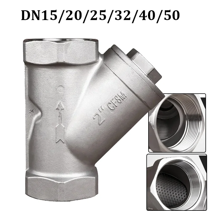 

OEM 304 SS Y-образный фильтр 3/4–1 дюйма для питьевых водных систем — промышленный класс