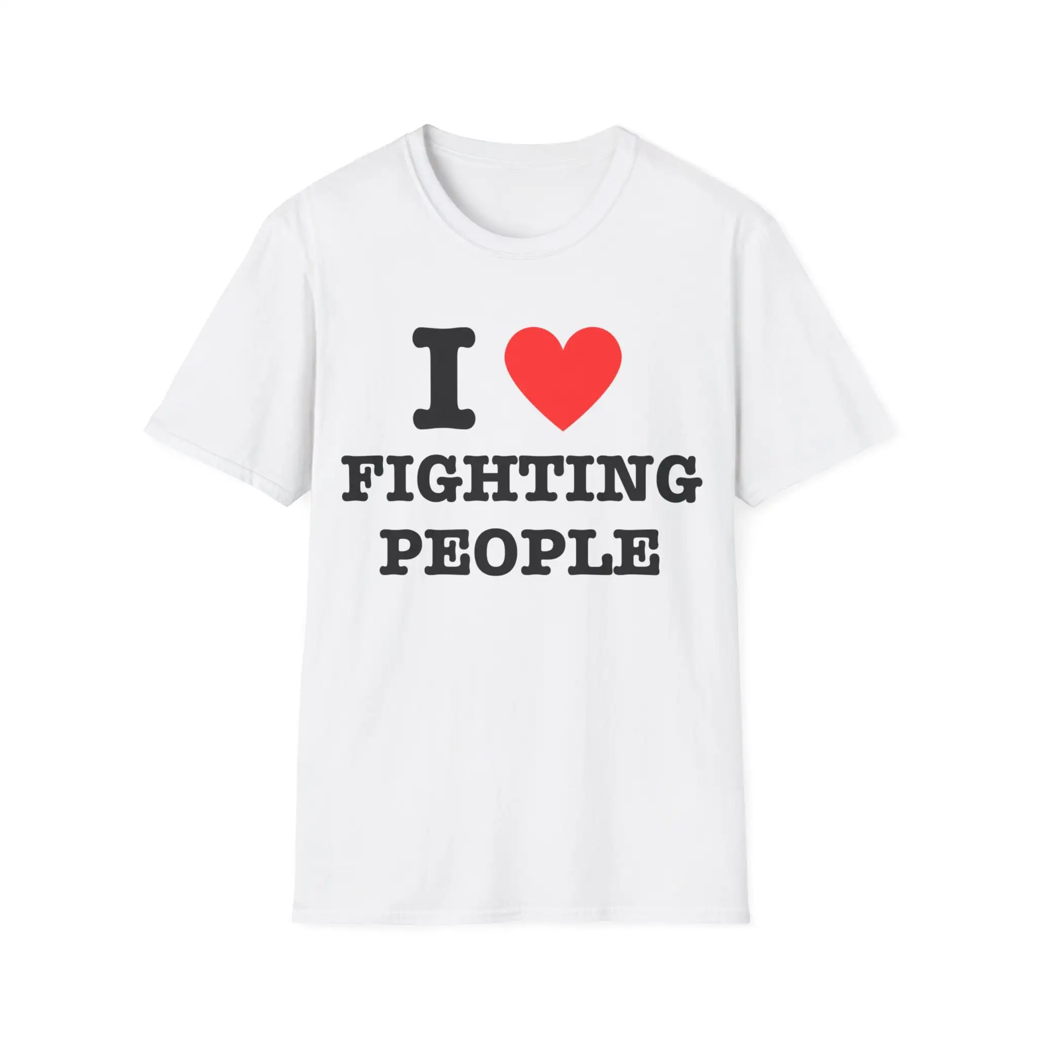 I Love Fighting People Heart Boxing Wrestling Kickboxing For Wrestler Boxer T Shirt Fighters