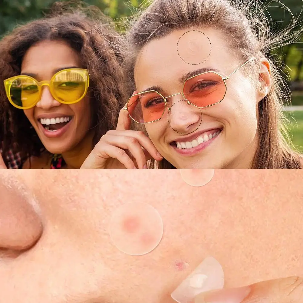 360 قطعة + 12 قطعة رقعة حب الشباب غير المرئية الغروانية المائية لتغطية الزيت والعيوب، رقعة حب الشباب الغروانية المائية النهارية للعناية بالبشرة #5