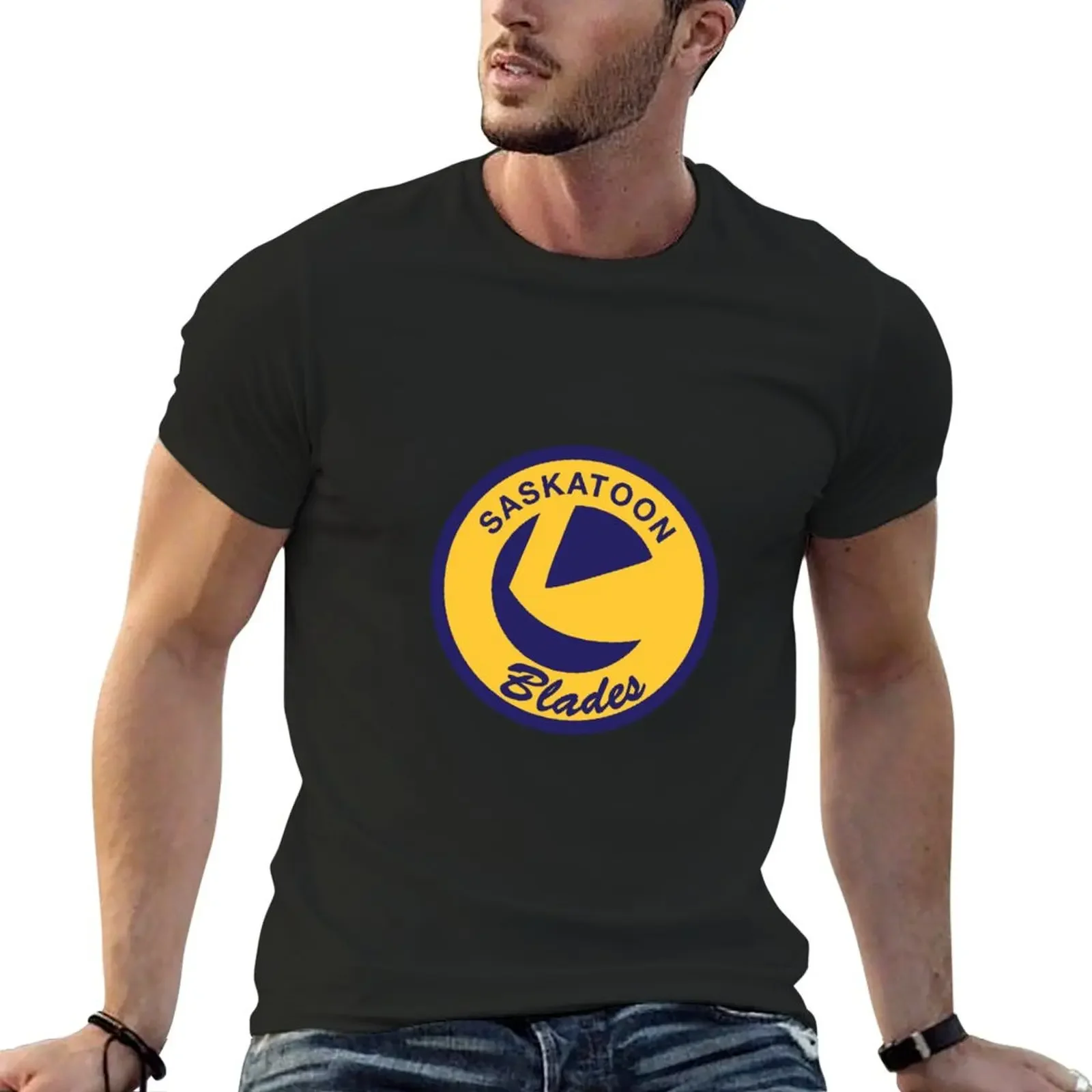 

Saskatoon Blades T-Shirt man t shirt animal prinfor boys blue archive quick-drying heavy weight t shirts for men