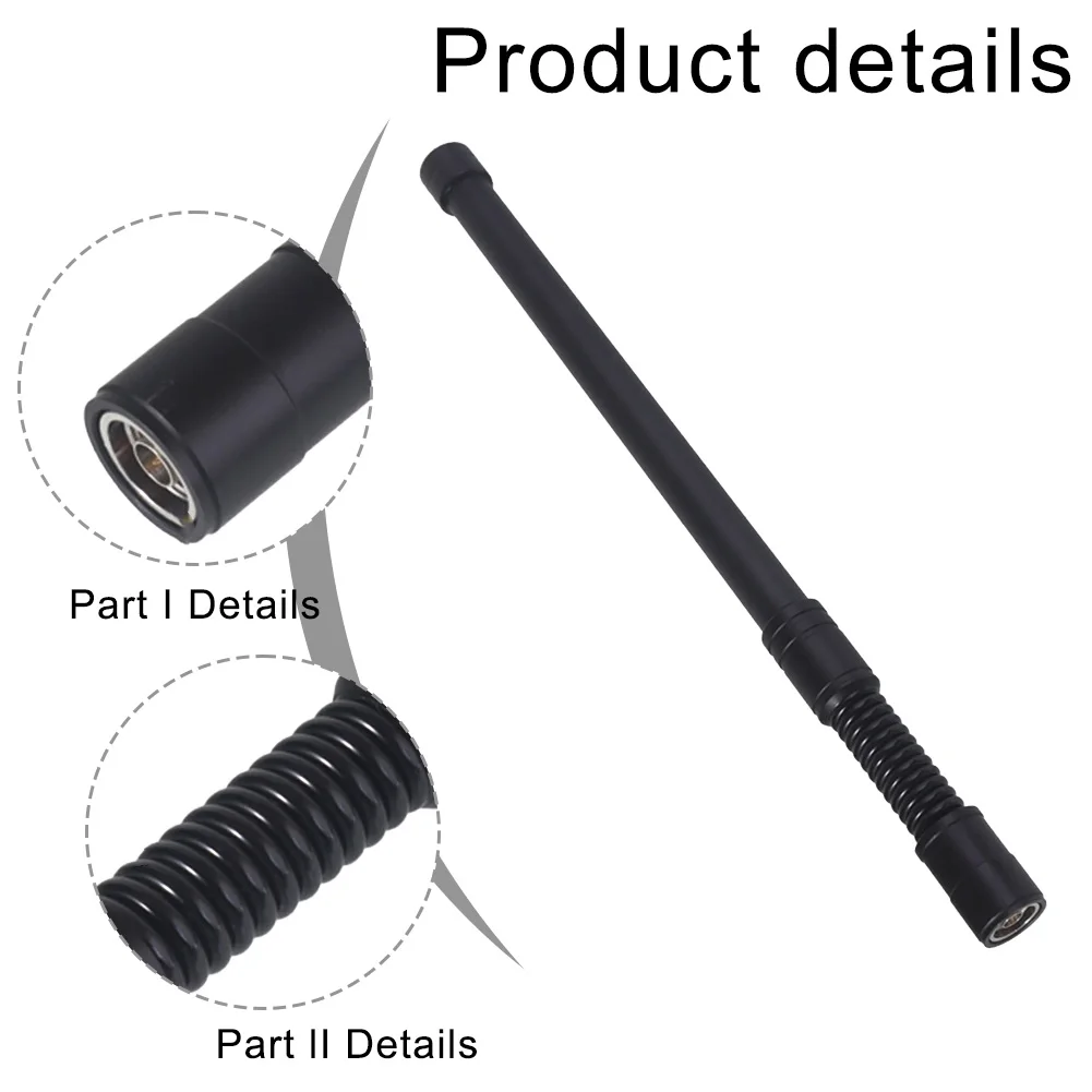 

410-490MHz Fiberglass Antenna N Male Connector Shock Absorbing Spring Antenna Male Spring Antenna Helium Antenna Accessories