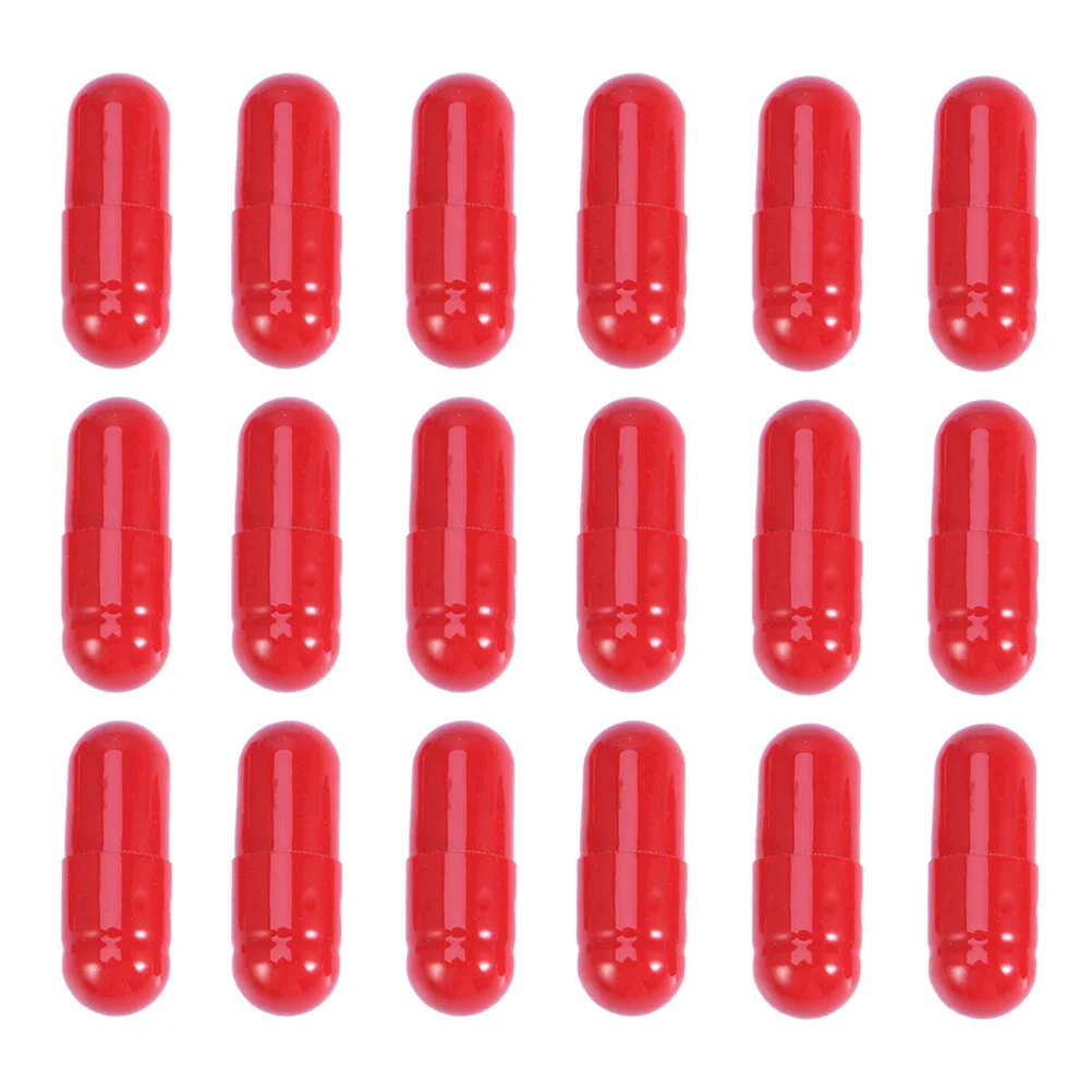 50 Pcs Blood Capsule Fake Pills Mouth Face Capsules Creative Makeup Props Trick or Treat Starch Food Coloring Washable