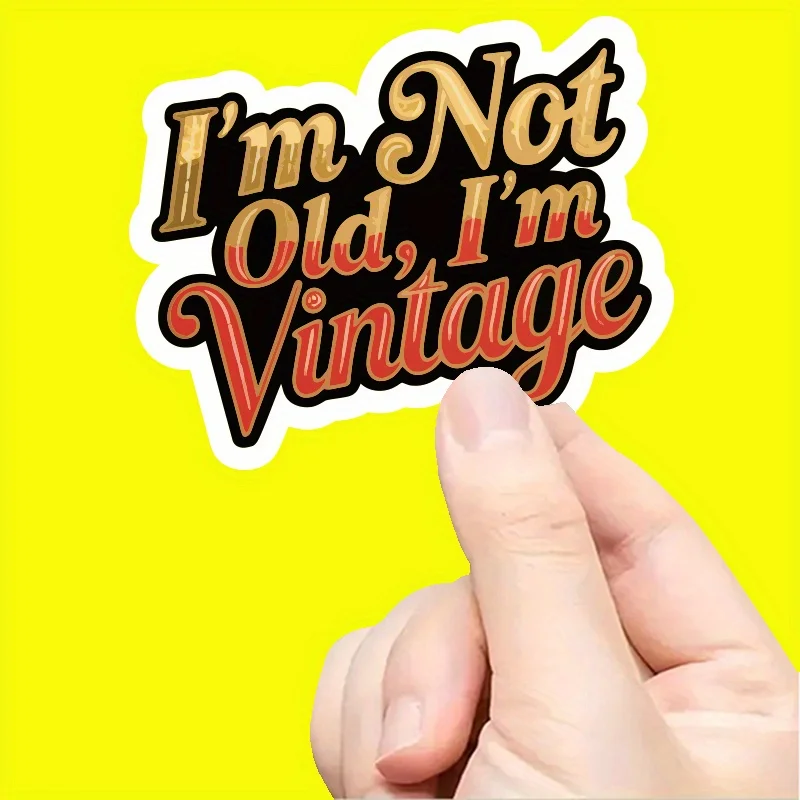 I'm not old anymore, I'm a retro multifunctional personalized sticker | suitable for laptop/water bottle stickers