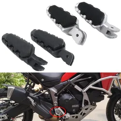 Motorcycle Front And Rear Footrest Pedals Suitable For Ducati Multistrada 950 1200 1260 Hypermotard 821