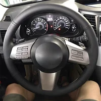 Cubierta de microfibra para volante de coche, accesorio para Subaru Outback Legacy 2009, 2010, 2011, 2012