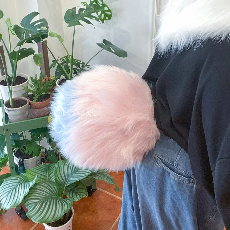 Multi Colored Rabbit Tail Role-playing Props Are Customized Role-playing Accessories Cute Animal Costumes Waist Tied Tail Props