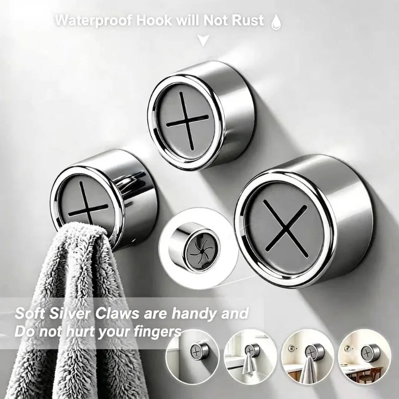 Gloves Hook Towel Rack Hole Clip Wall Hanging Dishwashing Cloth Storage Clip Wall Hook Hooks for Hanging Kitchen Household