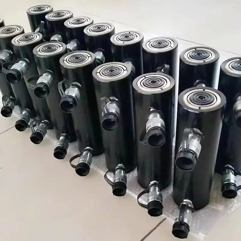 RAC-508 Aluminum Hydraulic Jack Cylinder Single Acting Design 50 Ton for Construction and Bridge Engineering