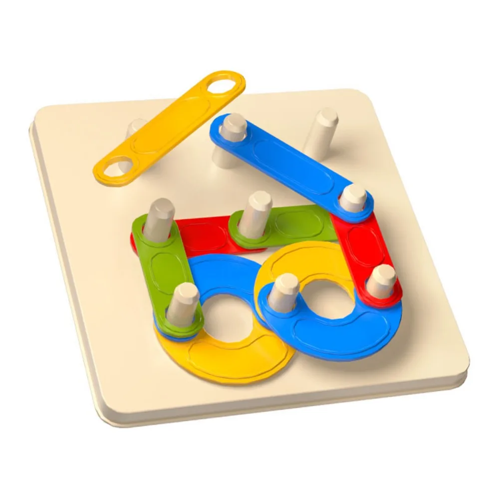 

Variable Shape Matching Column DIY Handmade Game Jigsaw Board Geometric Column Set 3D Puzzle Game Intelligence Puzzle