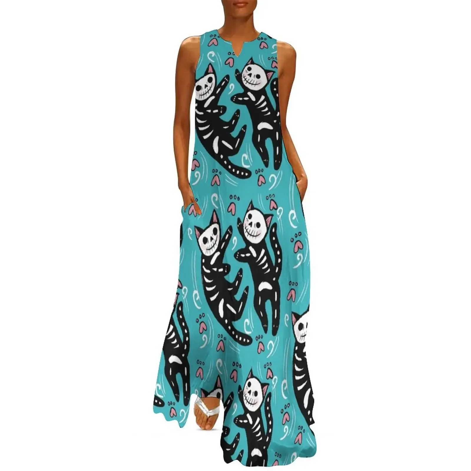 

Fighting skelecats Long Dress birthday dress dress party evening elegant luxury celebrity prom dresses