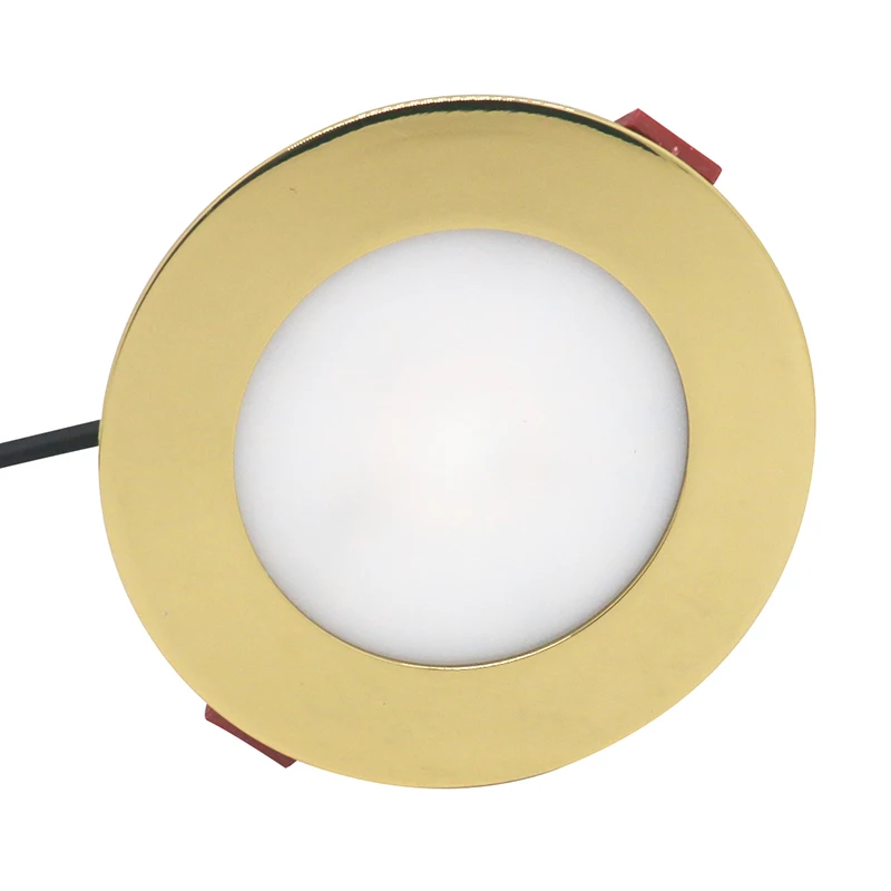 Oro 316SS IP68 RGBW bianco 12V 24V 6W ha condotto la luce verso il basso per barca/yacht/marina