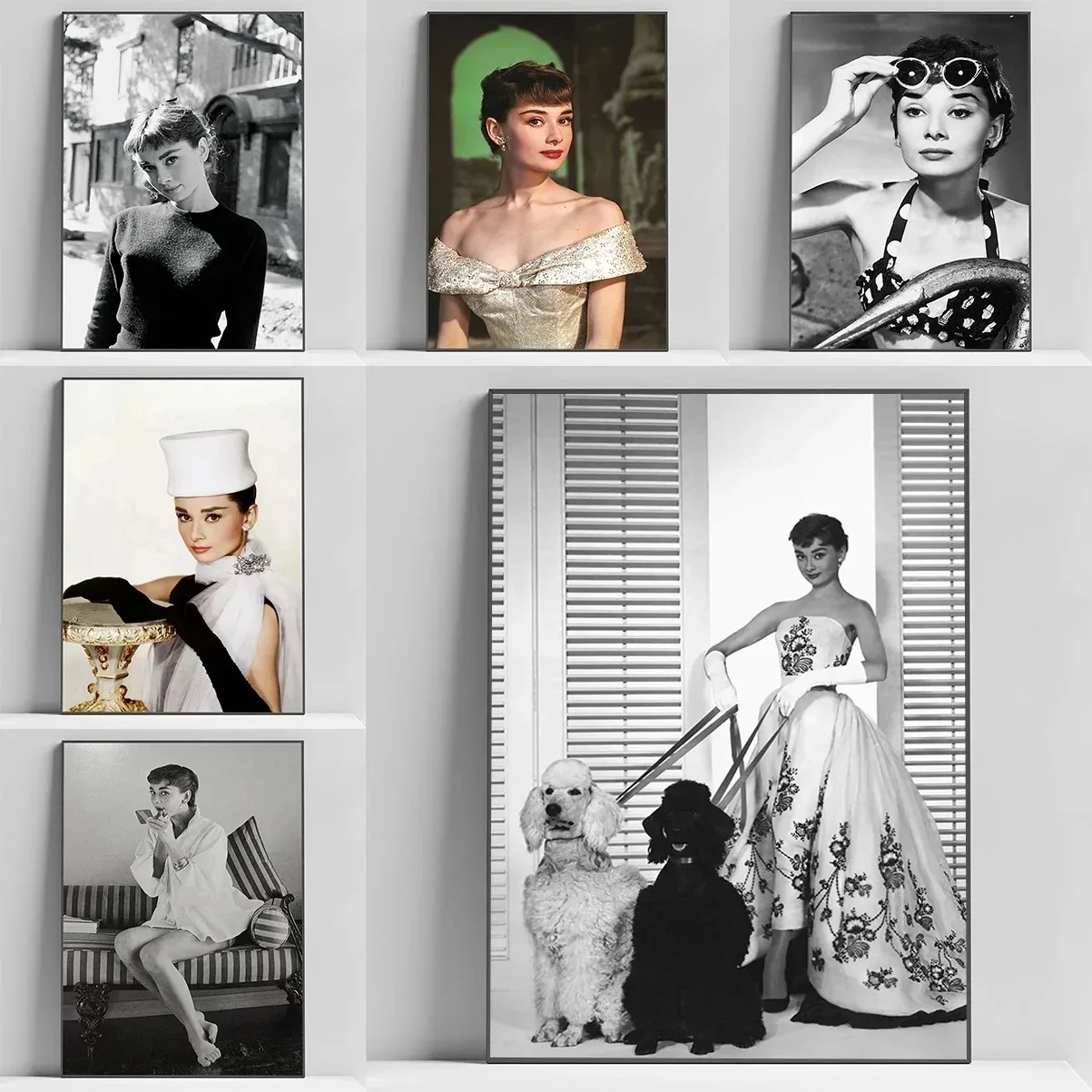 Famous Actress A-Audrey or Hepburnn Poster Decoration Posters for Wall Decororation Painting on Canvas Home Decor Art Print Pain