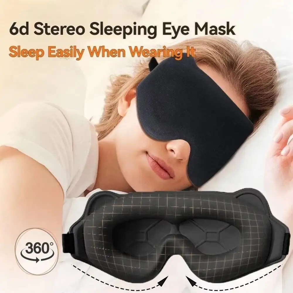 New 3D Sleep Eye Mask Stereoscopic Men's and Women's Light Blocking Sleep Eye Mask Travel Eye Mask