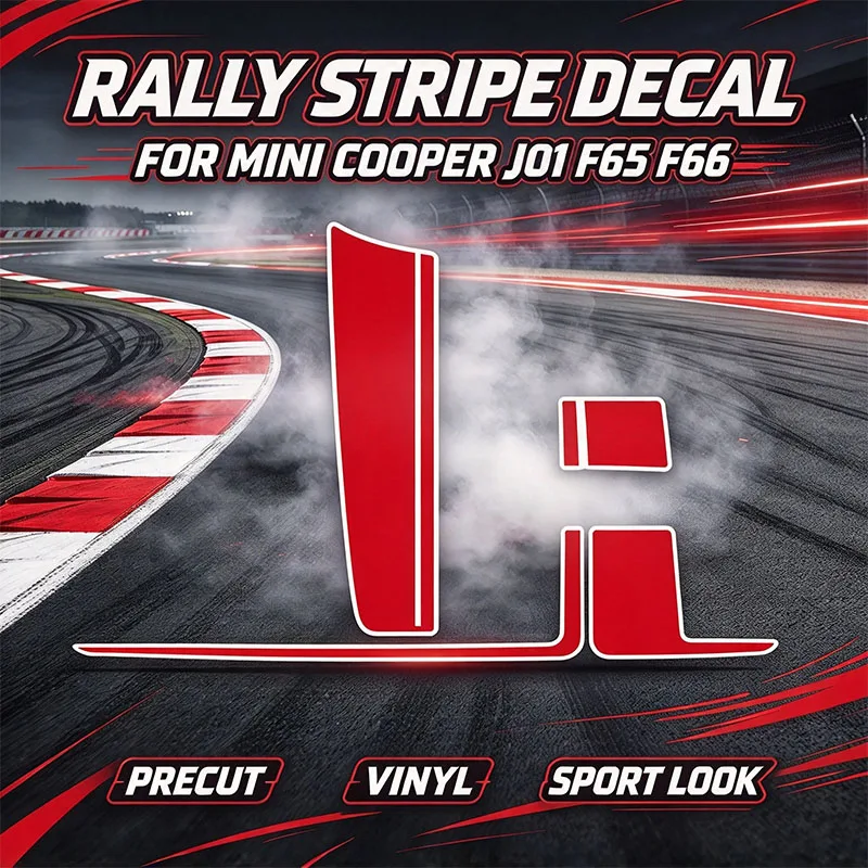 Racing Graphics Bonnet Tailgate Sticker Precut Vinyl Decal For Mini Cooper J01 F65 F66 JCW Style Car Styling Accessories