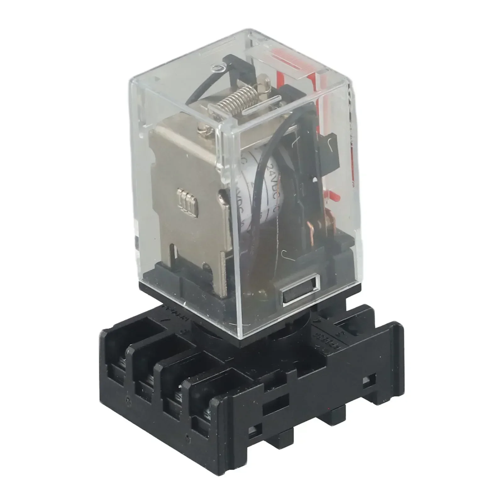 MK2P MK2PI DC 24V Relay 8Pin 10A 250VAC With PF083A Socket Base Small Intermediate Relay Made of Sturdy Materials