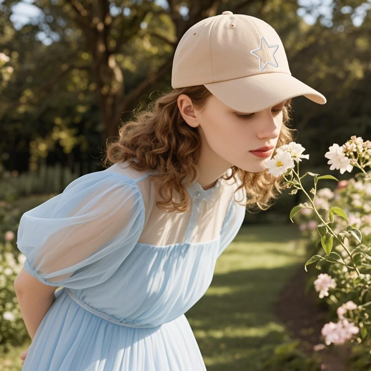 

2025 New Unisex Five-pointed Star Embroidery Cap - Breathable Adjustable Casual Travel Sun Hat, Multiple Colors Available