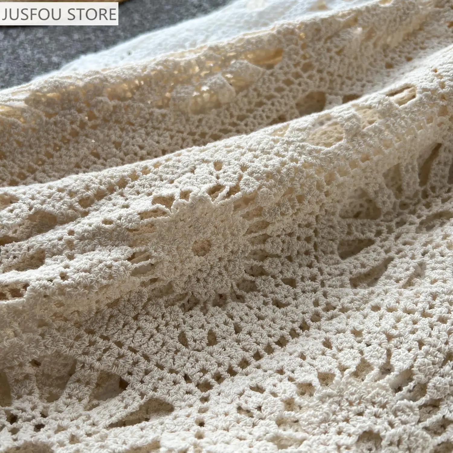 여성용 면 플로럴 크로셰 뜨개질 레이스 스커트 빈티지 홀로우 아웃 엘라스틱 웨이스트 롱 보헤미안 비치 팔다 여름 휴가용