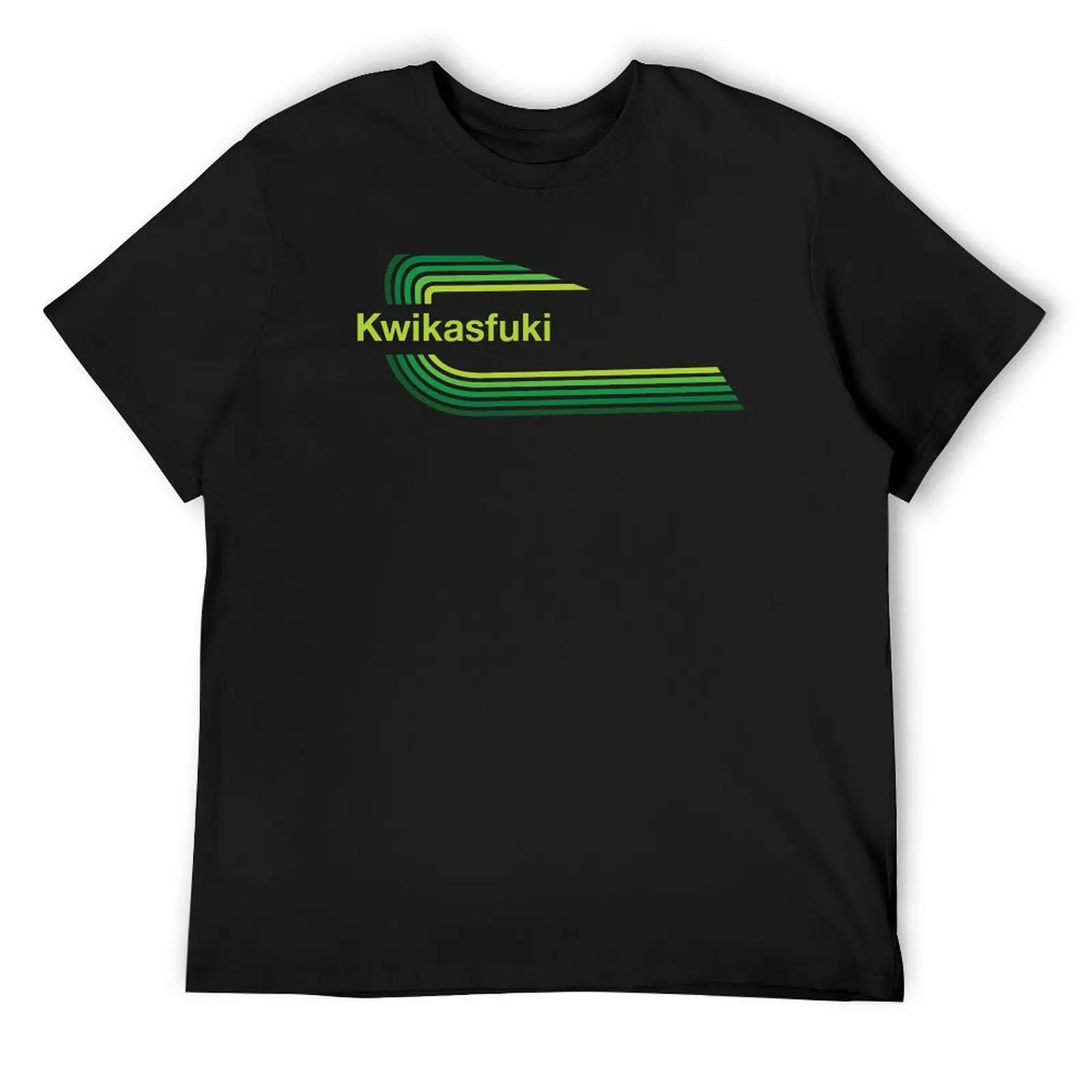 

Kwikasfuki - Seventies Green T-Shirt graphic t shirts anime clothes blue archive hippie clothes mens graphic t-shirts