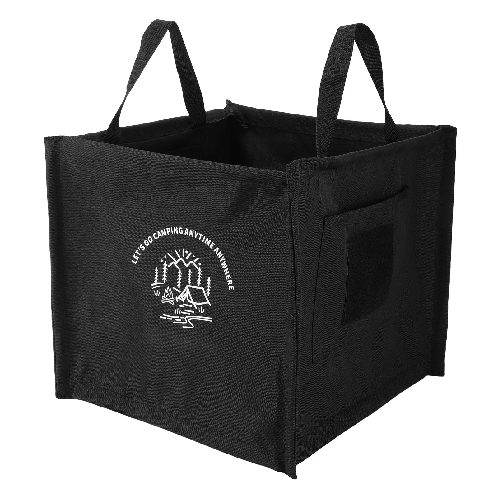 Składany kosz na śmieci na kemping, wielofunkcyjny, lekki, wygodny, o dużej pojemności 27L, składany w kształcie trójkąta.