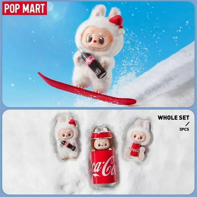 POP MART LABUBU THE MONSTERS Serie COCA-COLA, Caja Ciega de Vinilo, Bolsa Sorpresa, Caja Misteriosa, Juguetes, Muñeca, Figura de Anime Linda para Escritorio