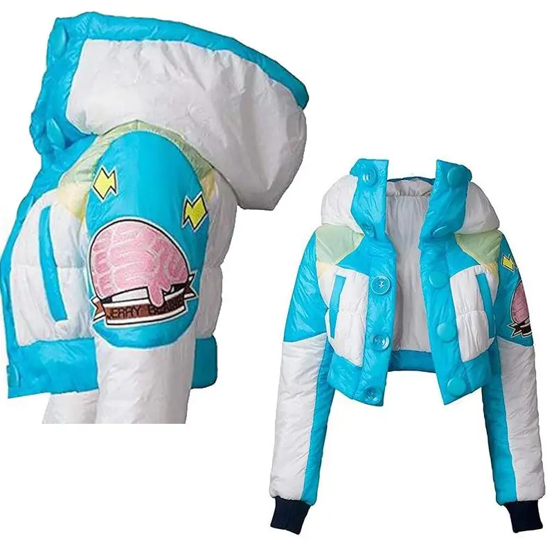 

DMMD Dramatic Murder Le Matsuda Outerwear Cosplay Vest Loose Fit Long Sve ort Length Zipper Closure Cartoon Anime