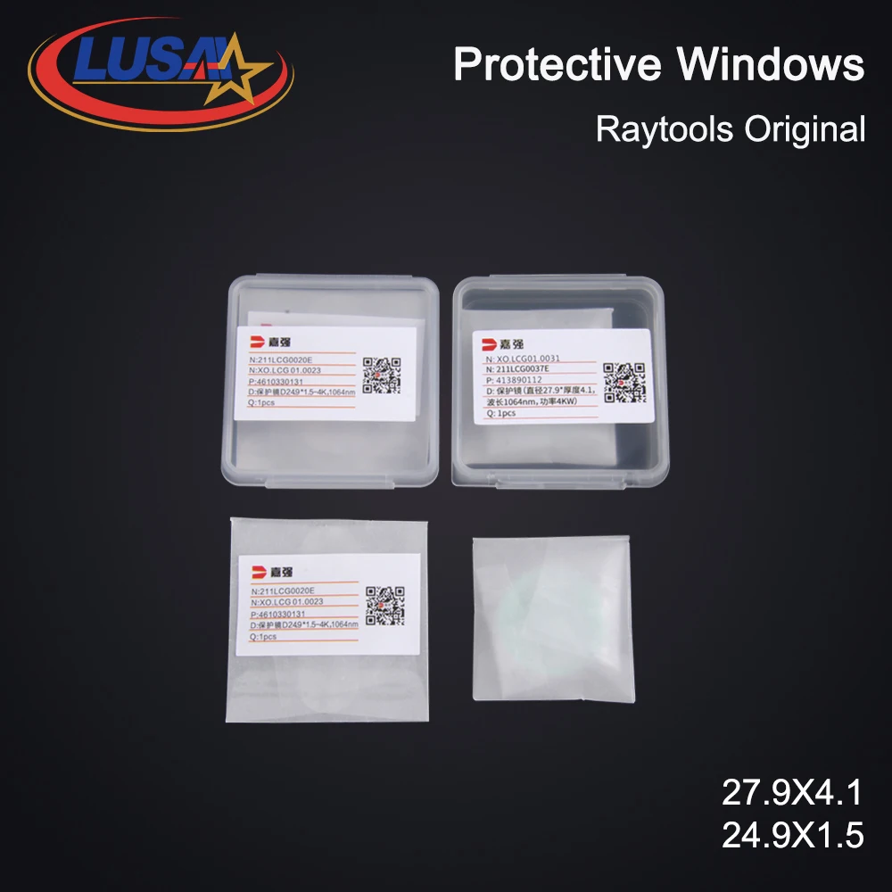 

Raytools Original Protection Lens/Protective Windows 27.9x4.1mm 211LCG0037E 24.9x1.5 211LCG0020E For Raytools BT240S BT220 BM111