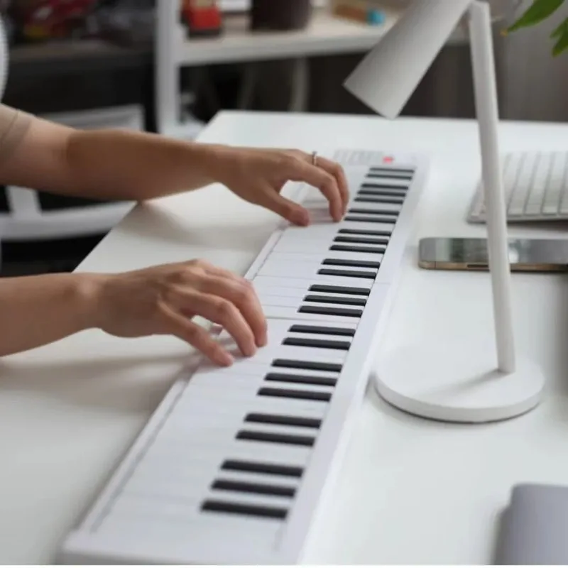 61 Keys Foldable Electronic Keyboard Ultra Thin Portable Piano Synthesizer for Beginners Adults - view 4