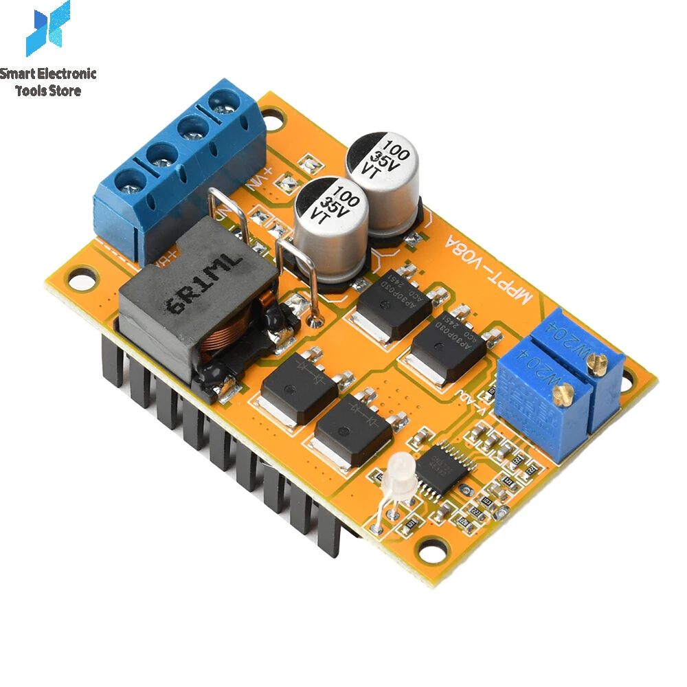 DC8-28V 5A 100W Solar Panel Regulator Controller Auto Switch Solar Charging Panel Low Power Consumption Conversion Efficiency 95