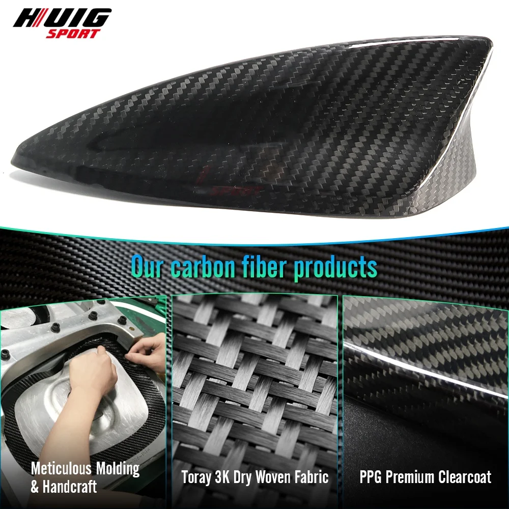 Car Antenna Roof Shark Fin Cap Cover Trim For Chevrolet Camaro LS LT1 LT SS Coupe Convertible 2016+ Real Carbon Fiber Accessory view 3