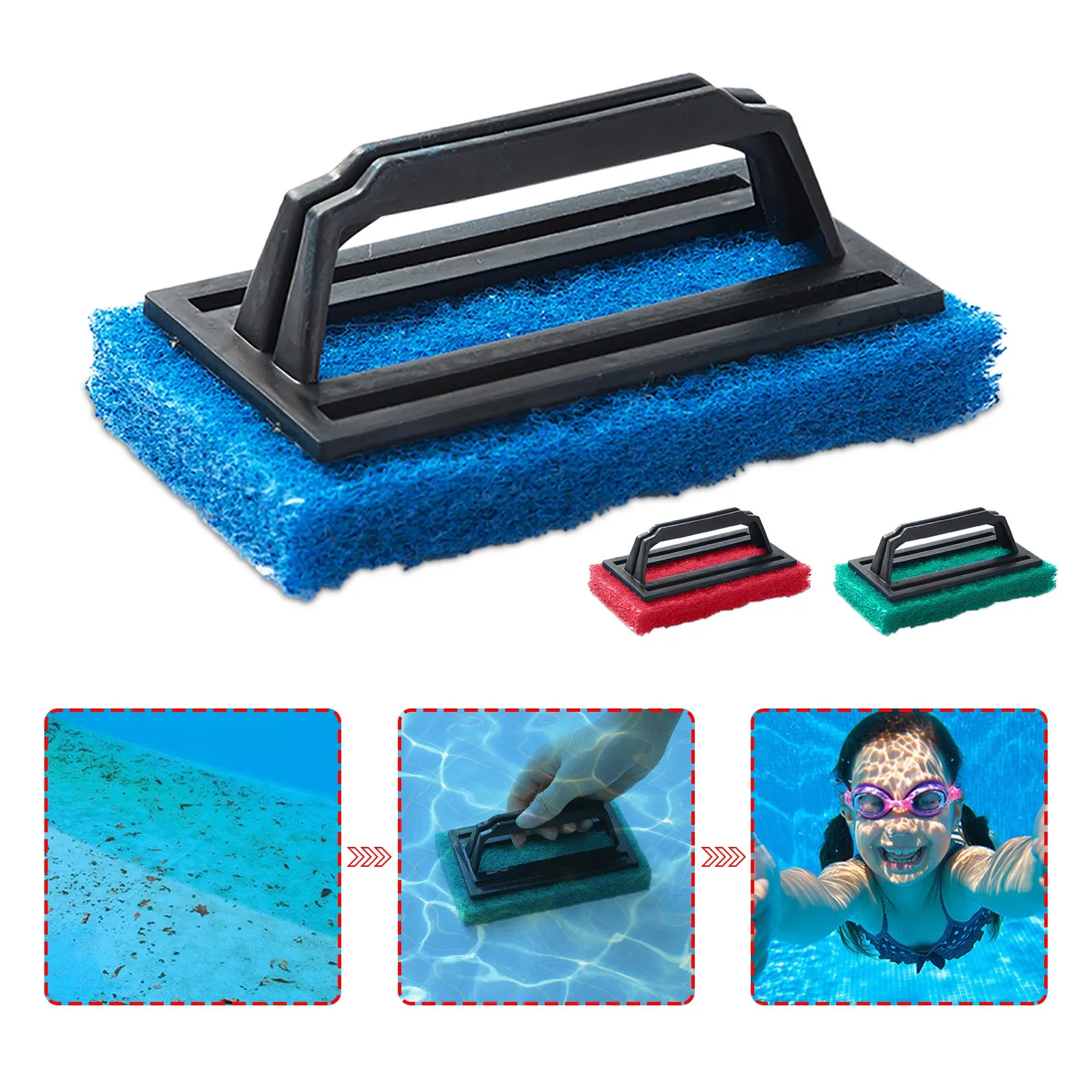 El cepillo de esponja de limpieza es adecuado para Jacuzzi, línea de Piscina, limpiador de Piscina, accesorios de Piscina