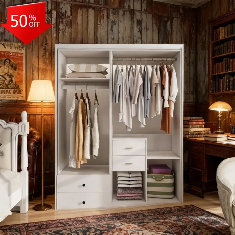 

Wooden Clothes System Open Closets Bedroom Sliding Door Closet Organizers Storage Outdoor Garden Cabinets Armarios Multiusos