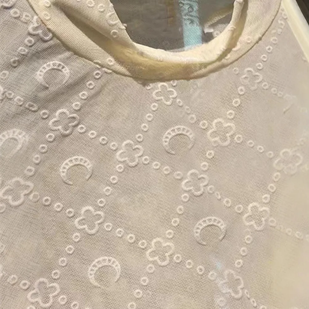 Sexy Top Frauen Langarm Samt T-shirt Mesh Durchsichtig Koreanische High Street Ins Spicy Girl Slim Fit Innere Tragen