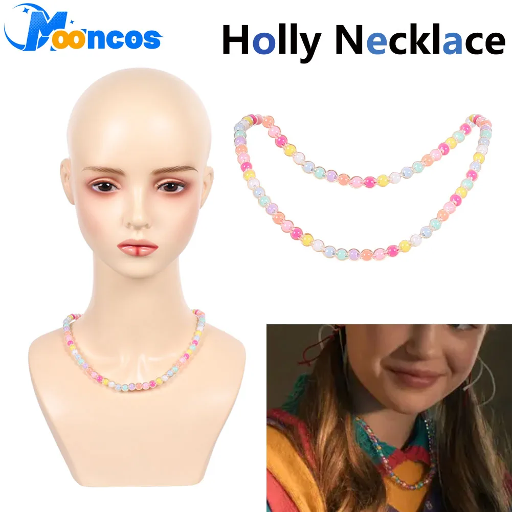 

TV ST 5 Holly Cosplay Wheeler Colorful Necklace Costume Accessories Women Adult Party Disguise Halloween Roleplay Props Outfits