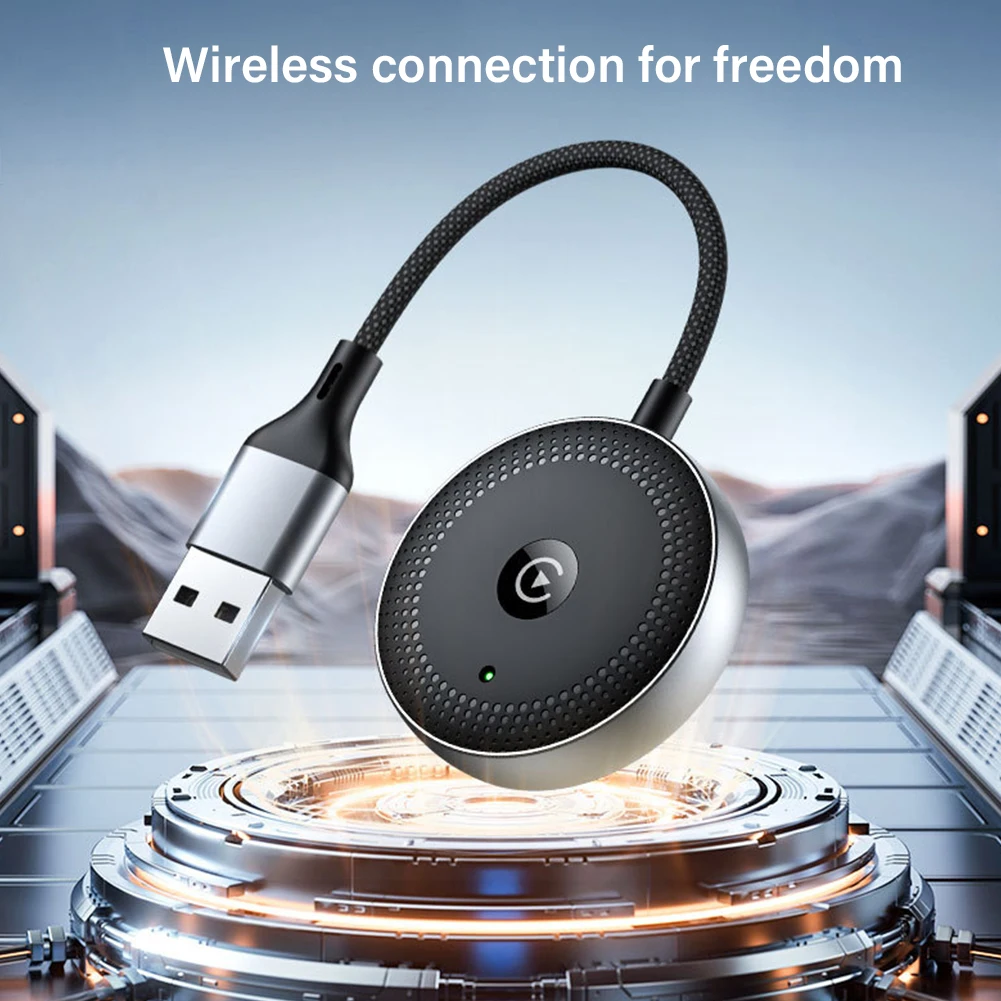 

Wireless CarPlay for Android Auto Adapter Bluetooth-Compatible 5.0 Car Adapter Plug & Play CarPlay AI Box Smart Mini Dongle