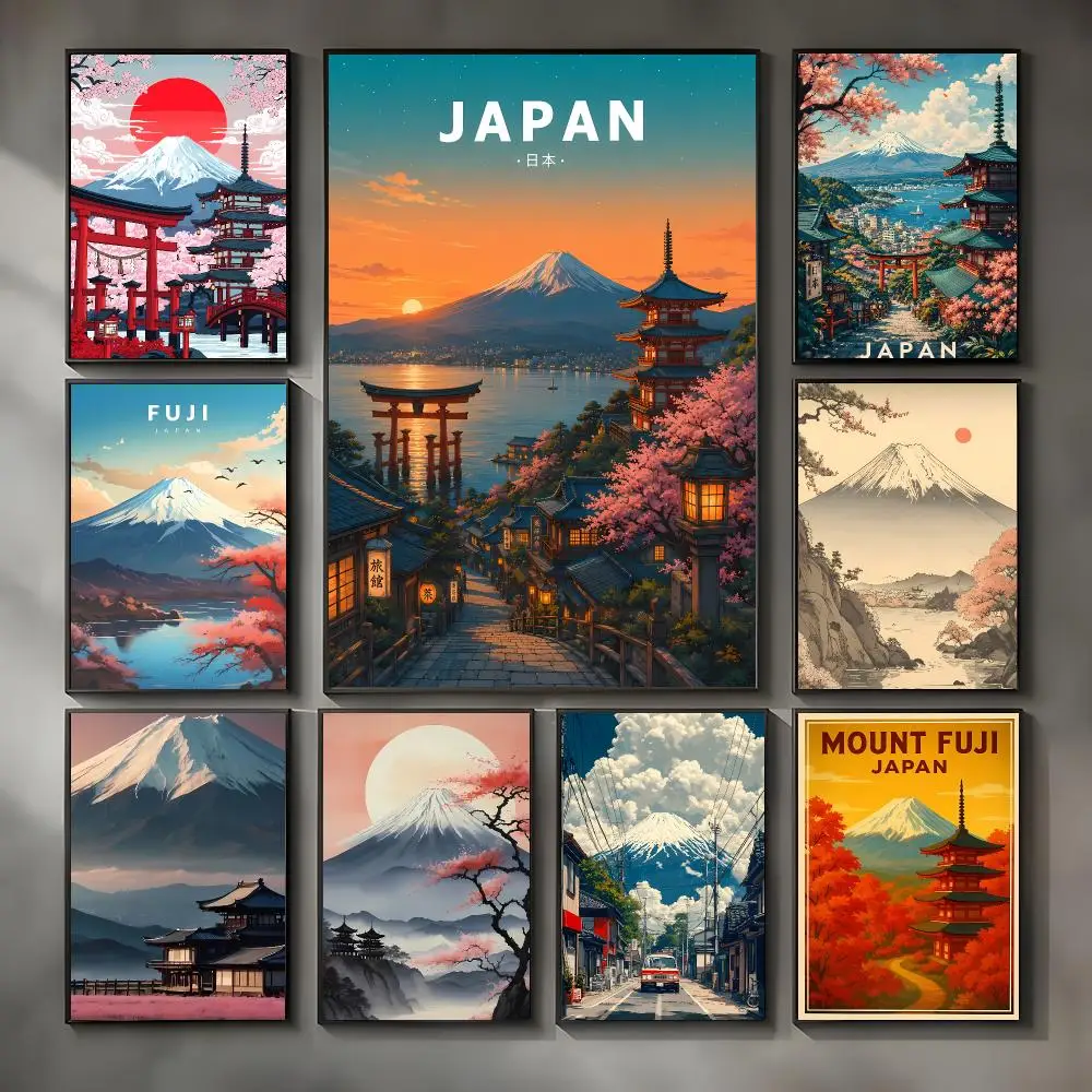 Mountain M-mount Fuji Poster Modern Interior Wall Decor & Trendy Home Highlights