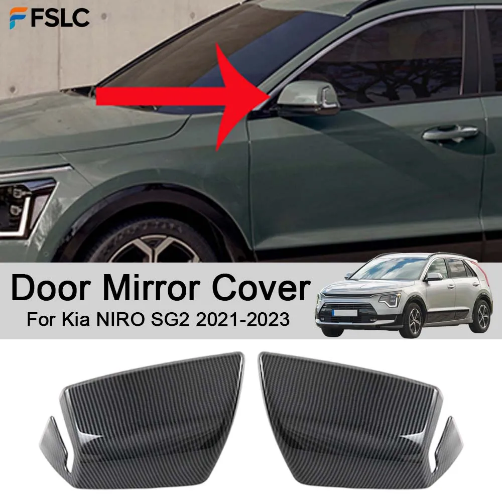 

Car Rearview Accessories Door Mirror Cover For Kia NIRO SG2 2021-2023 Car Stickers Styling Upgrade Modify A Car