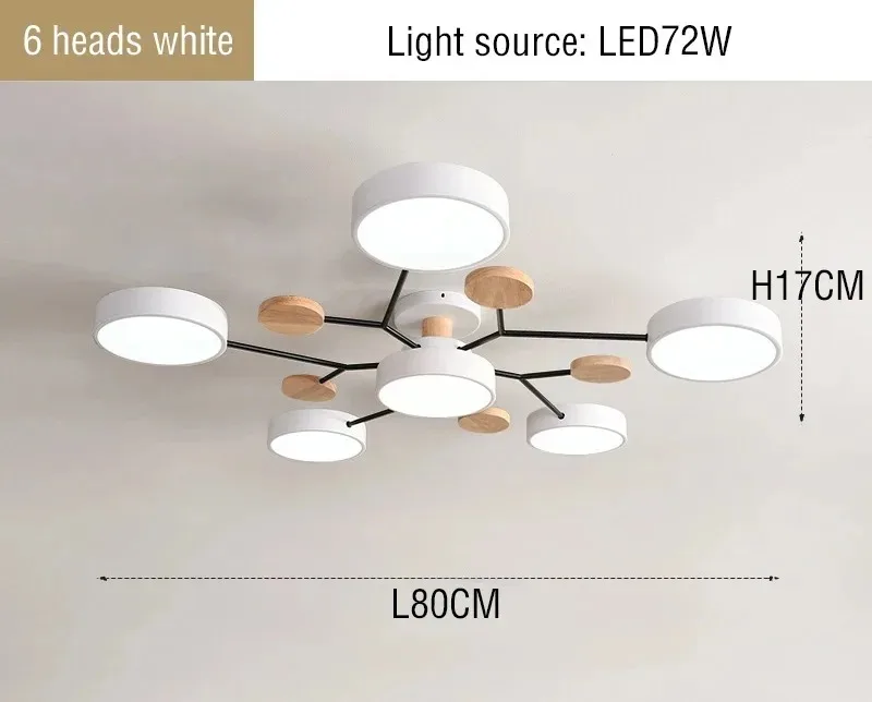 Led Kroonluchter Met 3 Verschillende Kleuren Geschikt Voor Woonkamer Slaapkamer Hotel Appartement Studie Woondecoratie Binnenverlichting - afbeelding 1