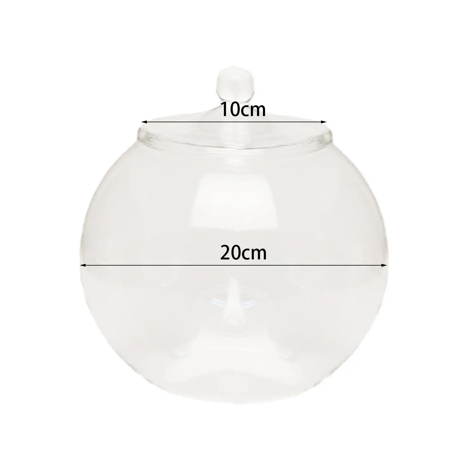 Glass Flower Vase Terrarium Jar with Lid Modern Decorative Container for Living Room Desktop Plant Display