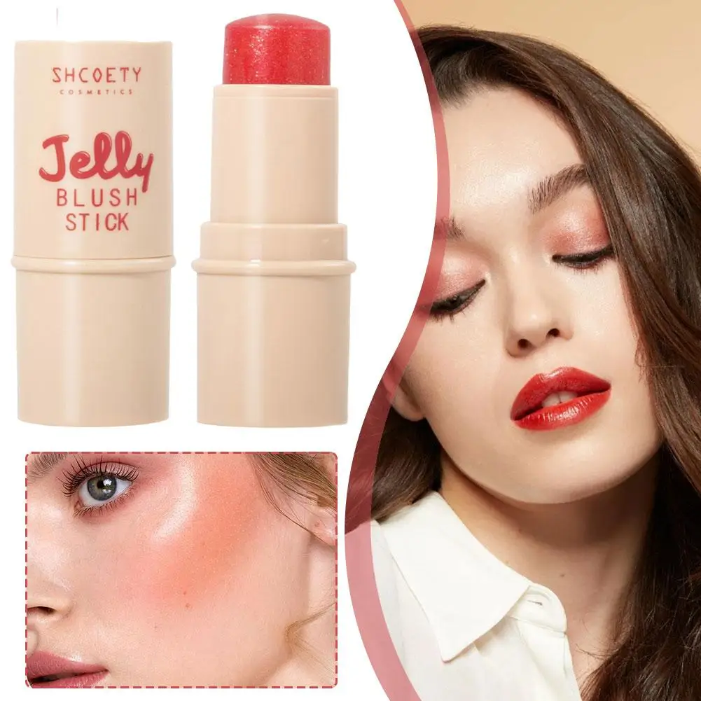 Jelly Blush Stick Cooling Water Jelly Tint Jelly Blush Stick Watercolor Multi-use Matte Blush Lip Tinted Makeup