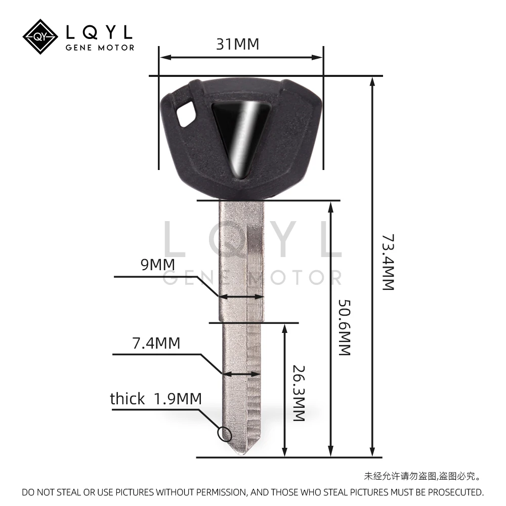 12 Buah Kunci Kosong Pengganti Sepeda Motor Kunci Yang Belum Dipotong untuk Kawasaki ZX6R ZX9R ZX10R ZX12R ZX14R ZZR1400 Ninja 650 ER6N ER6F ER6R KLE650