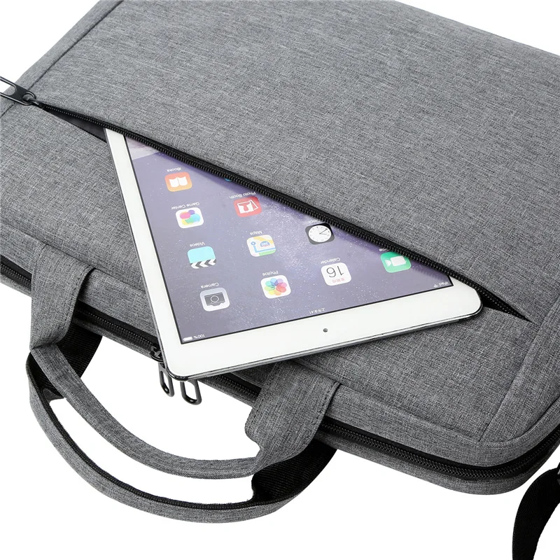 Borsa per Laptop da 15.6 pollici custodia per Notebook impermeabile per Macbook Air Pro borsa a tracolla per Computer donna uomo valigetta borse da uomo