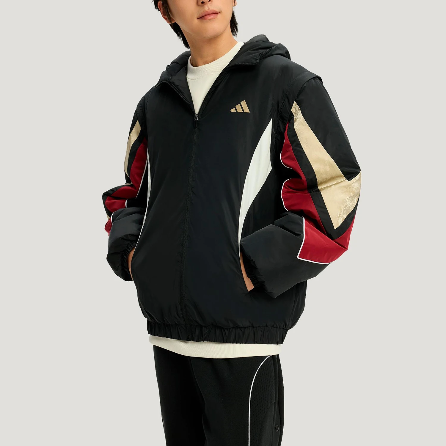 Adidas genuine BB LNY JKT men's detachable basketball cotton jacket KS3171