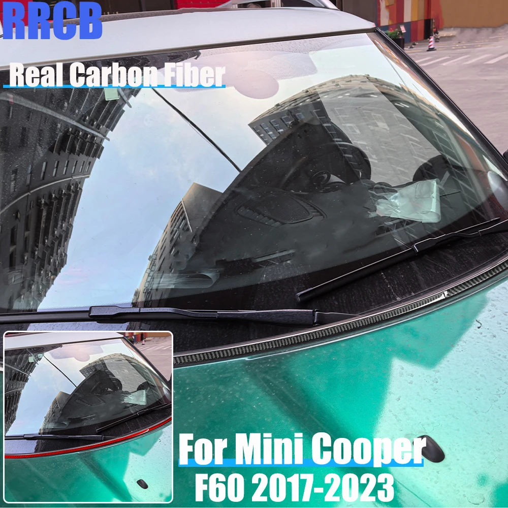 

Настоящее углеродное волокно, автомобильные аксессуары, полоса переднего капота, декоративная мягкая наклейка на чехол для MINI F60 Countryman/Cooper 2017-2023