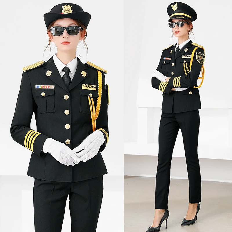 

High Quality Female Pilot Captain FormalAirline Uniform Suit Woman Air Attendance Hotel Sales Manager Professional Clothing