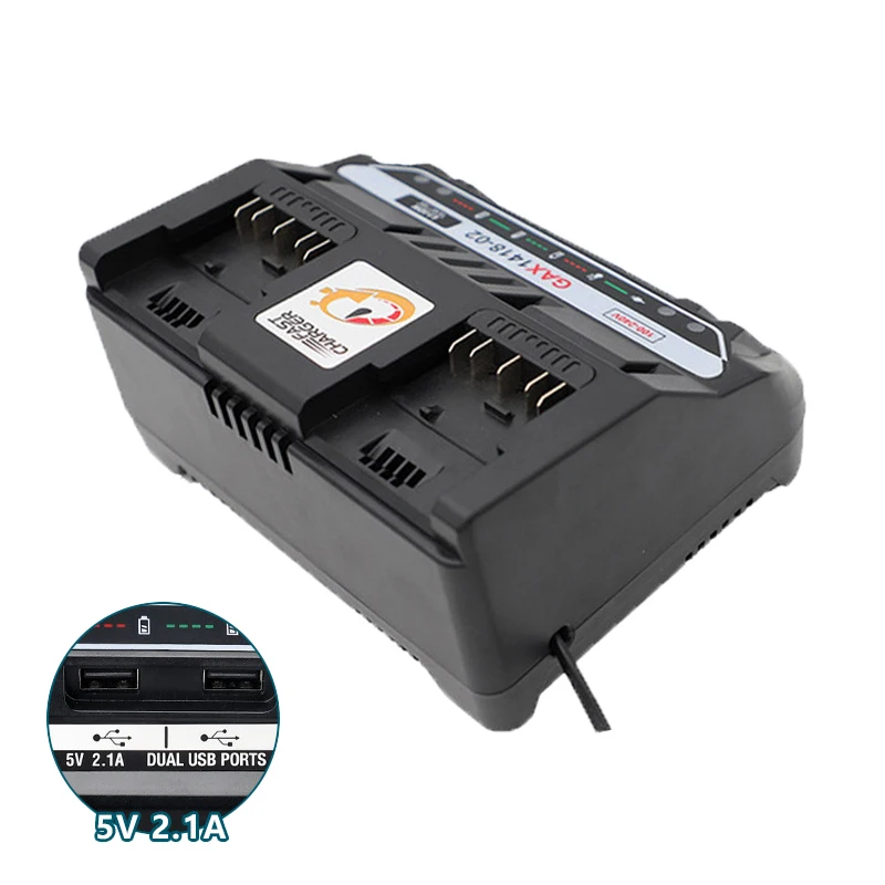 

Power Tool Battery Charger Portable Dual-Charger Lithium Battery Fast Charger with Dual USB Ports for Bosch 18V Lithium Battery